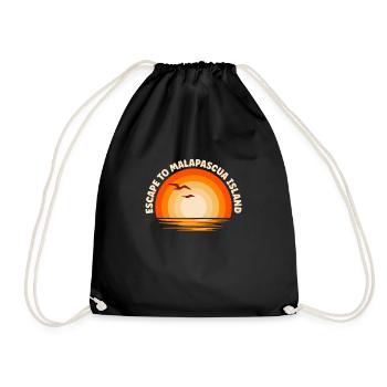 I'm fleeing to Malapascua Island - Drawstring Bag - black - Front