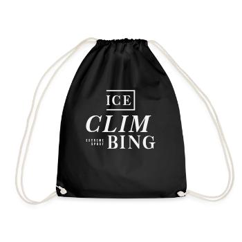 Extreme Sport Climbing - Drawstring Bag - black - Front