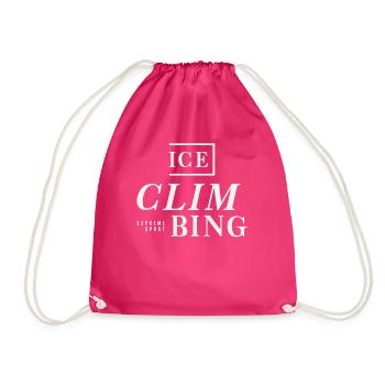 Extreme Sport Climbing - Drawstring Bag - fuchsia - Front