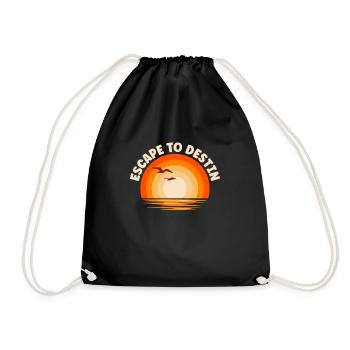 Je fuis vers Destin - Sac de sport léger - noir - Devant