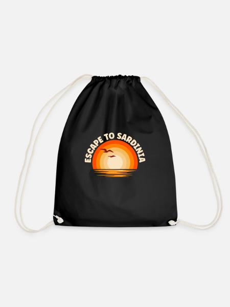 Je fuis vers la Sardaigne - Sac de sport léger - noir