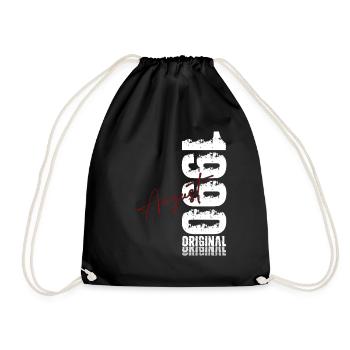 35ème anniversaire cadeau mari Original août 1990 - Sac de sport léger - noir - Devant
