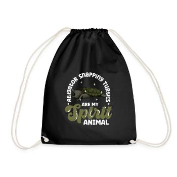 My Spirit Animal - Alligator Turtle - Drawstring Bag - black - Front