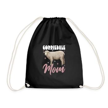 Corriedale Maman mouton domestique - Sac de sport léger - noir - Devant