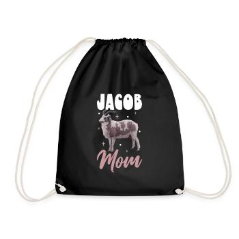 Jakobschaf Mama - Drawstring Bag - black - Front