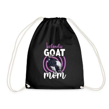 Maman d’une chèvre islandaise - Sac de sport léger - noir - Devant