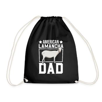 Papa d’une chèvre LaMancha - Sac de sport léger - noir - Devant