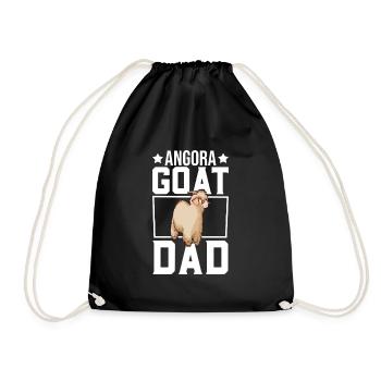 Papa d’une chèvre angora - Sac de sport léger - noir - Devant