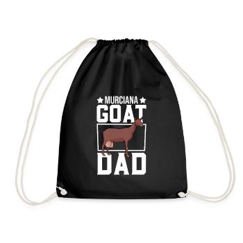 Papa d’une chèvre de Murcie-Grenade - Sac de sport léger - noir - Devant