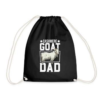 Papa d’une chèvre cachemire - Sac de sport léger - noir - Devant