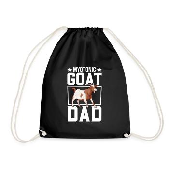 papa d’une chèvre myotonique - Sac de sport léger - noir - Devant