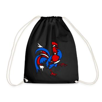 Rooster - Drawstring Bag - black - Front