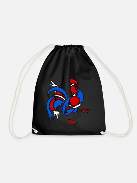 Rooster - Drawstring Bag - black
