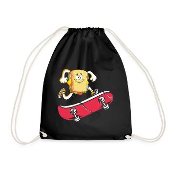 Planche à roulettes Sandwich Skateboard Skateboard - Sac de sport léger - noir - Devant