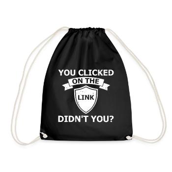 Cyber Security Design for IT Security and Hackers - Drawstring Bag - black - Front
