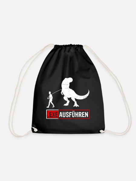 Admin Programmierer ITler Informatik Geschenk EXE - Turnbeutel - Schwarz
