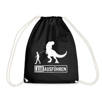 Admin Programmierer ITler Informatiker Spruch EXE - Turnbeutel - Schwarz - Vorne