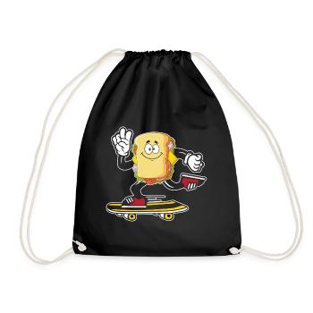 Planche à roulettes Sandwich Skateboard Skateboard - Sac de sport léger - noir - Devant