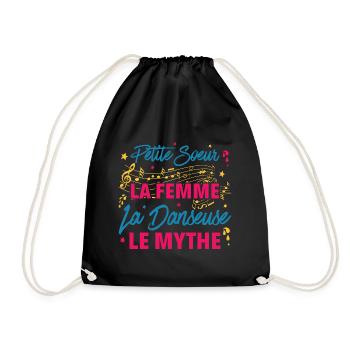 petite soeur la femme danseuse le mythe la légende - Sac de sport léger - noir - Devant