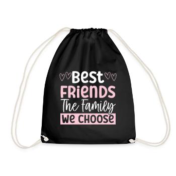 Beste Freunde Für Immer Bff Bestie-freundschaft - Turnbeutel - Schwarz - Vorne