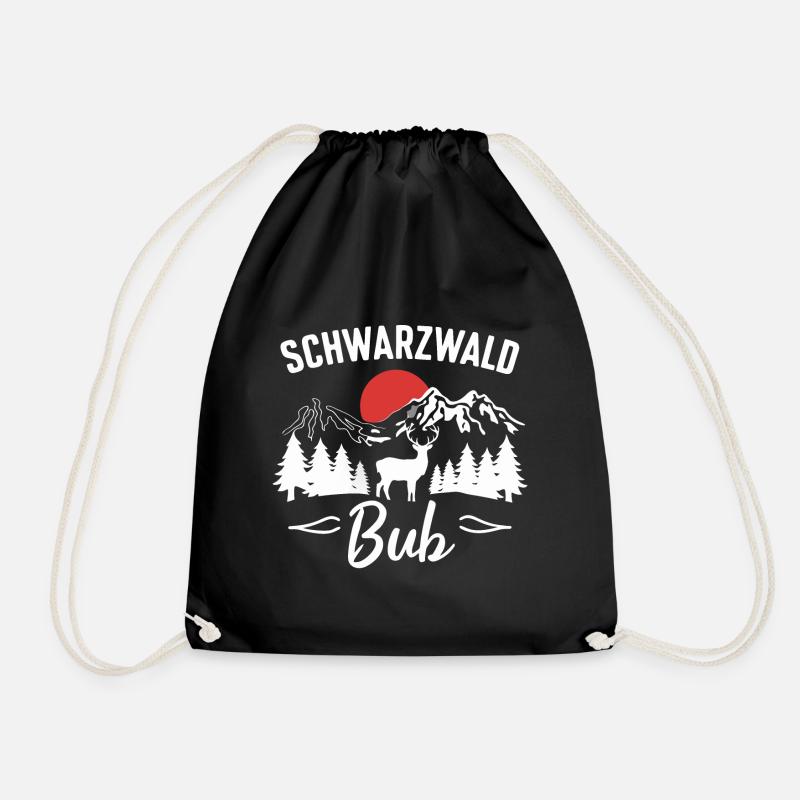 Schwarzwald Schwarzwälder Baden-Württemberg - Turnbeutel - Schwarz