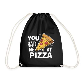 Pizza Italy Fast Food - Drawstring Bag - black - Front