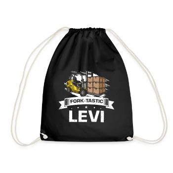 Warehouse drivers and warehouse workers for forklifts - Drawstring Bag - black - Front