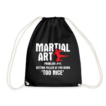 Mixed Martial Arts MMA - Turnbeutel - Schwarz - Vorne