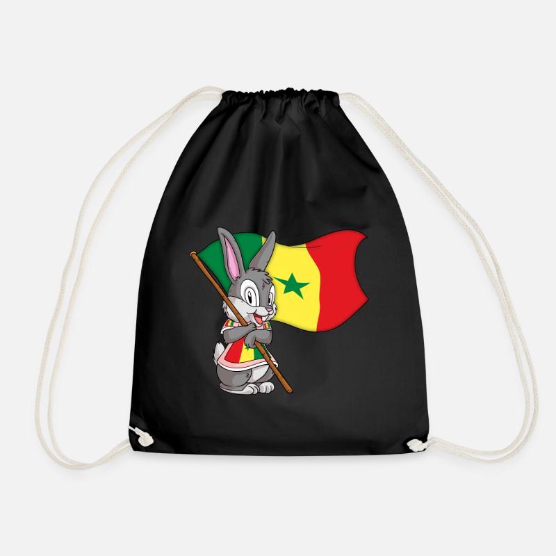Senegal Hase - Turnbeutel - Schwarz