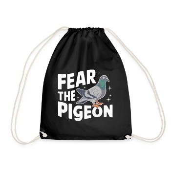 Pigeon Pigeons Animal Oiseau - Sac de sport léger - noir - Devant