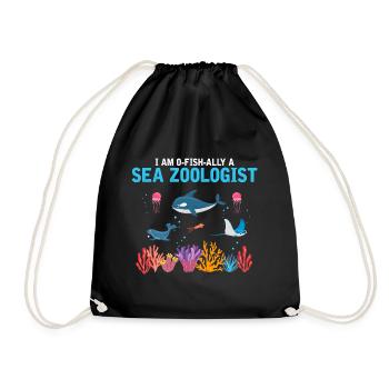 Zooologiste marin officiel Zooologie Mer - Sac de sport léger - noir - Devant