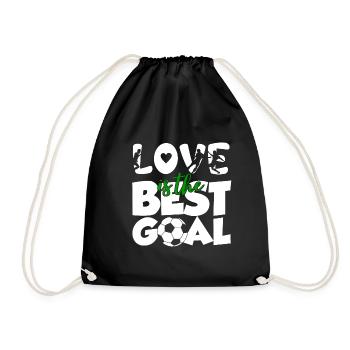 February 14 Valentine's Day Gift Soccer Coach - Drawstring Bag - black - Front