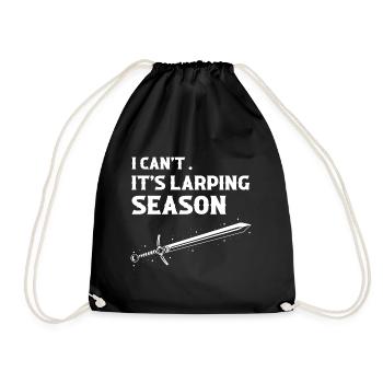 Citation Larper pour les jeux de rôle GN et fantastiques - Sac de sport léger - noir - Devant