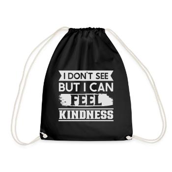 Blindness consciousness Blind by law - Drawstring Bag - black - Front