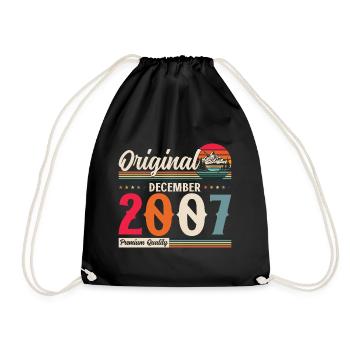 17th Birthday Legend December 2007 Volume 07 - Drawstring Bag - black - Front
