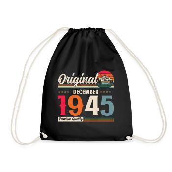 80e anniversaire Légende Décembre 1945 Volume 45 - Sac de sport léger - noir - Devant
