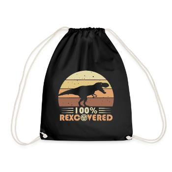Foi Sobriété Vie sobre Dépendance T-Rex - Sac de sport léger - noir - Devant