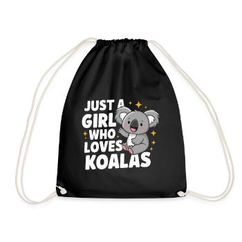 Koala Koala Koala Bear Animal - Drawstring Bag - black - Front