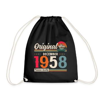 66e anniversaire Légende Décembre 1958 Volume 58 - Sac de sport léger - noir - Devant