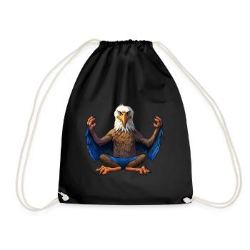 Adler Yoga - Drawstring Bag - black - Front