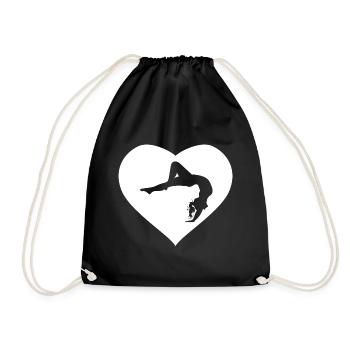 Gymnaste Handstand gymnastique gymnastique gymnastique - Sac de sport léger - noir - Devant