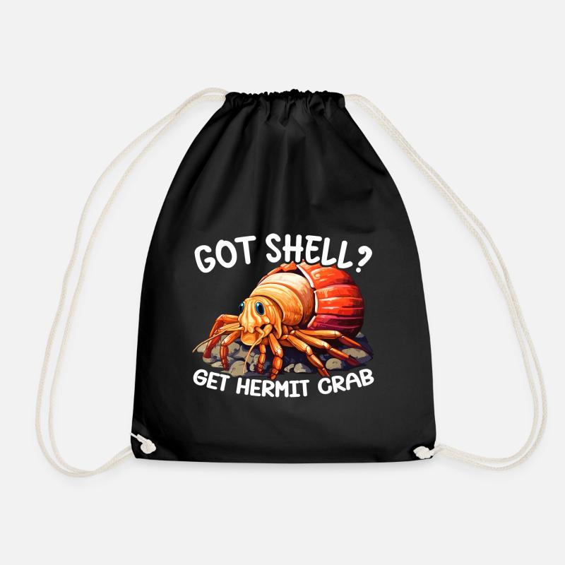 Mignon bernard-l’ermite crabes crustacés - Sac de sport léger - noir