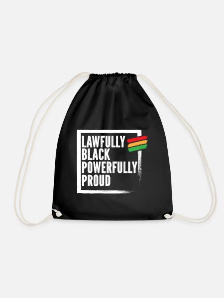 Black History Black Pride Rechtsanwältin - Turnbeutel - Schwarz
