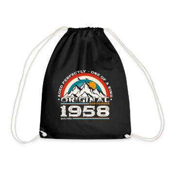 66e anniversaire Original septembre 1958 Volume 58 - Sac de sport léger - noir - Devant