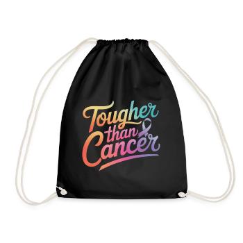 Cancer Awareness Cancer Breast Cancer - Drawstring Bag - black - Front