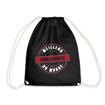 Meilleur poissonnier profession métier humour - Sac de sport léger - noir - Devant