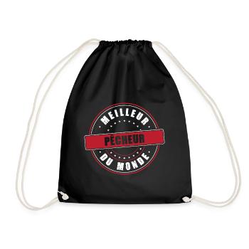Meilleur pêcheur profession métier humour - Sac de sport léger - noir - Devant