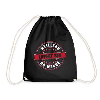 Meilleur expert seo profession métier humour - Sac de sport léger - noir - Devant