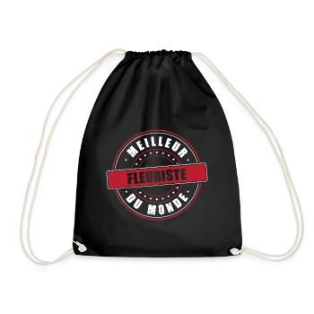 Meilleur fleuriste profession métier humour plante - Sac de sport léger - noir - Devant
