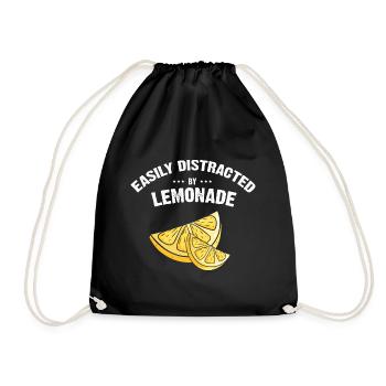 Zitronen Design Limonaden Stand Boss Lemon Verkauf - Turnbeutel - Schwarz - Vorne